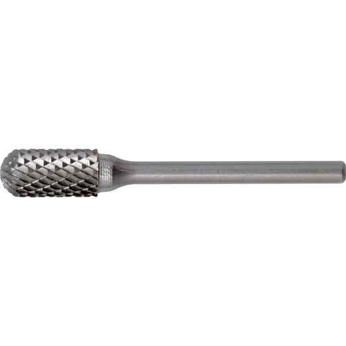Solid Carbide Burrs - Cylinder Shape with Ball Nose, SC-5, 1/2" Dia., 1" Depth of Cut Par Equipment