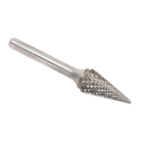 Fraises au carbure solide - Forme conique pointue, SM-5, 1/2" dia., 1/4" Tige, 22,2 mm Prof. de la coupe Par Equipment