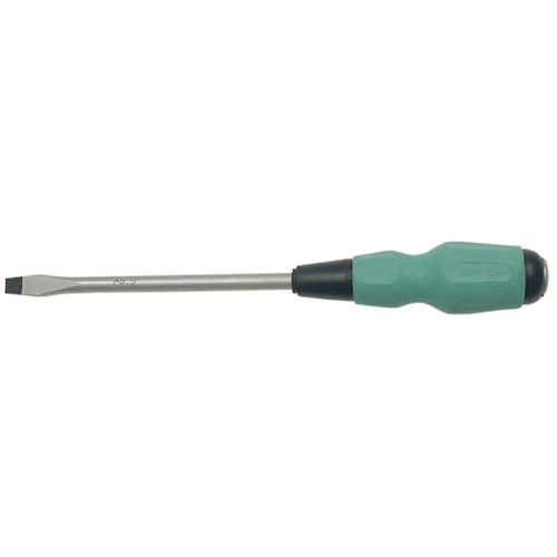 Tournevis &agrave; fente TORQUE DRIVE, Tige de #4, Ronde, 4" lo, Prise en Coussin&eacute;e Par Equipment