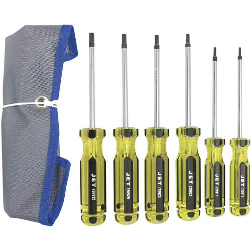 Jeu de tournevis &agrave; manche g&eacute;ante TORX JHTSS-6, 6 Par Equipment