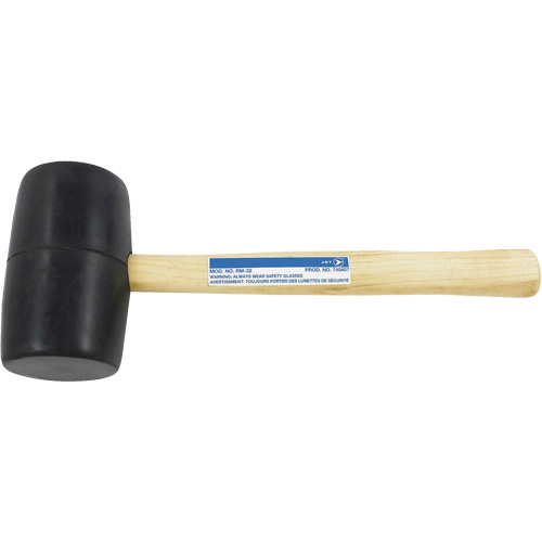 RM-32 Rubber Mallet, 32 oz., Wood Handle, 13-1/2" L Par Equipment