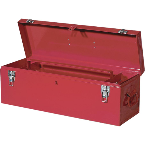 TB26 Boîte en acier pour outils manuels, 8-3/4" P x 26" la x 9-3/8" h, Rouge Par Equipment