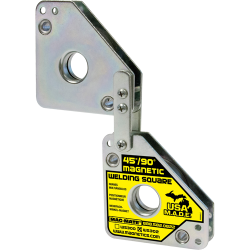 Magnetic Welding Squares, 7-5/8" L x 1-3/8" W x 3-3/4" H, 120 lbs. Par Equipment
