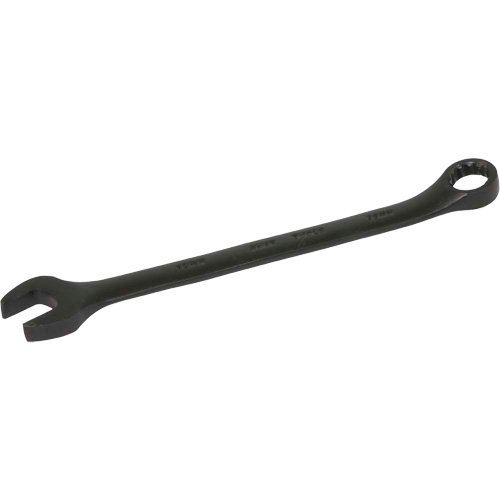 Flat Shank Combination Wrench, 12 Point, 12 mm, Black Oxide Finish Par Equipment