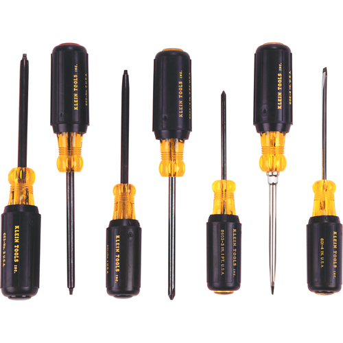 Canadian Basic Cushion-Grip Screwdriver Set, 7 Pcs. Par Equipment