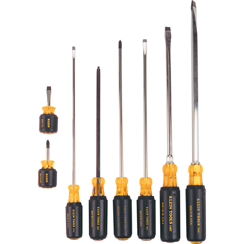 Long & Short Cushion-Grip Screwdriver Set, 8 Pcs. Par Equipment