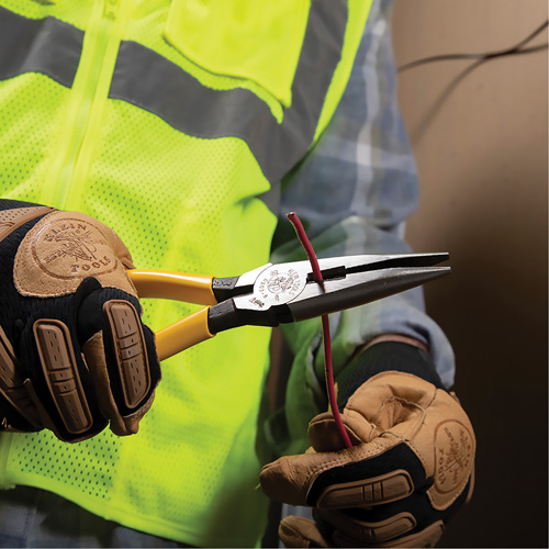 Long Nose With Side Cutter, 8-7/16" L Par Equipment