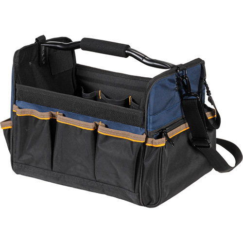 Sacs &agrave; outils souple &agrave; dessus ouvert de 14", Polyester, 21 pochettes, Beige Par Equipment