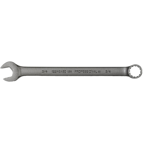 Combination Wrench, 12 Point, 3/4", Black Oxide Finish Par Equipment