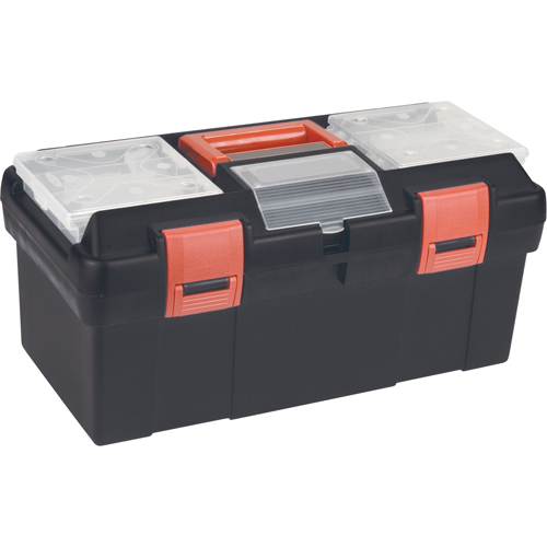 Coffres &agrave; outils en plastique, 17-1/2" la x 9-1/2" p x 8" h, Noir Par Equipment
