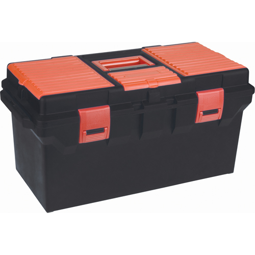 Plastic Tool Box, 22" W x 11" D x 10-1/2" H, Black Par Equipment