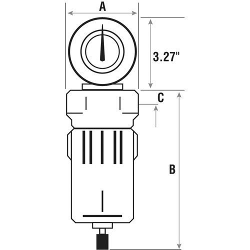 Filtres &agrave; air comprim&eacute;, Modulaire, 3/4" NPT, Drain Automatique Par Equipment