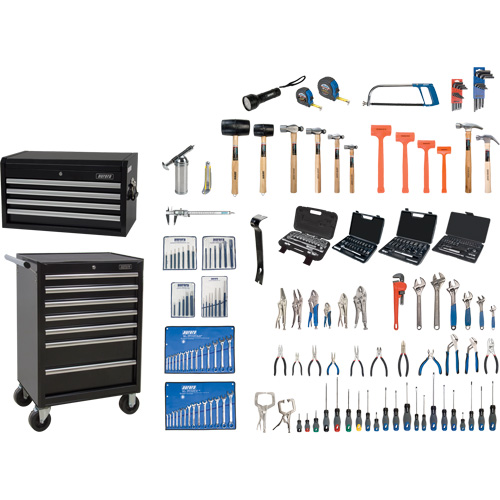 Master Tool Set with Steel Chest and Cart, 236 Pieces Par Equipment