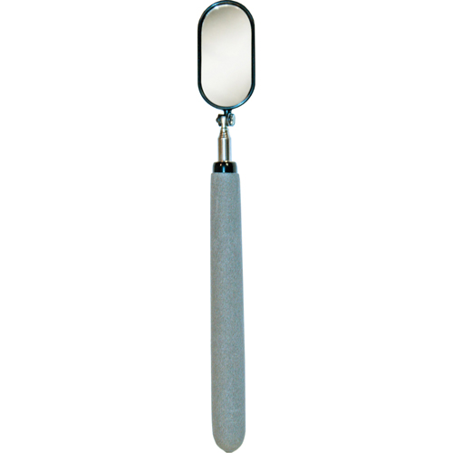 Inspection Mirror, Oval, 1-1/2" L x 1-1/4" W, Telescopic Par Equipment