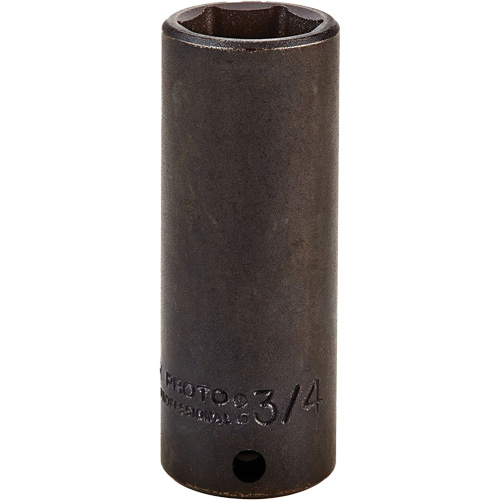 Douille, Chocs, 3/4", Prise 3/8", 6 pans, Profond Par Equipment