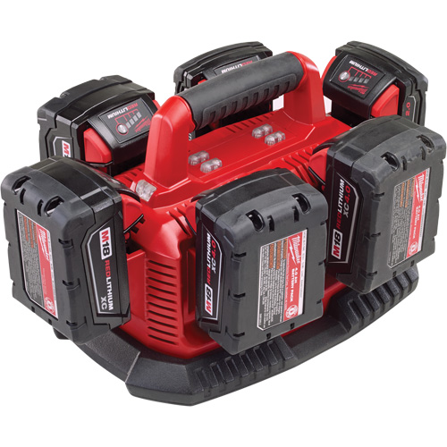 Chargeur de type s&eacute;quentiel pour six piles M18, 18 V, Lithium-ion Par Equipment
