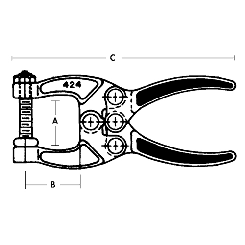 Pinces de serrage - S&eacute;rie 424 Par Equipment
