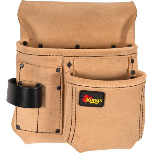 Demi-Tablier De Menuisier, Porte-outil multiple, Cuir, 4 Poches Par Equipment