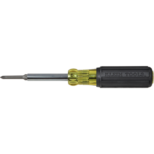 Extended-Reach Multi-Bit Screwdriver/Nut Driver, 9-1/10" L, Cushion Grip Handle Par Equipment