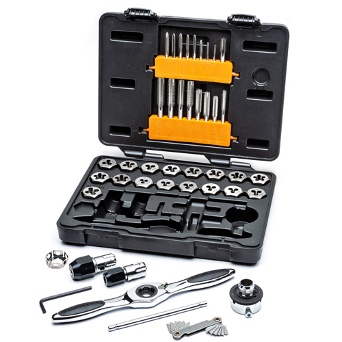 SAE Ratcheting Tap & Die Set, 42 Pieces Par Equipment