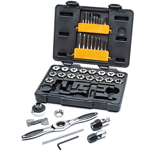 Metric Ratcheting Tap & Die Set, 42 Pieces Par Equipment