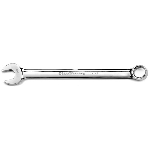 12-Point Long Pattern Combination Wrench, 12 Point, 1-1/2", Chrome/Polished Finish Par Equipment
