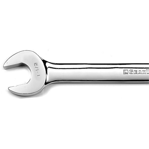 12-Point Long Pattern Combination Wrench, 12 Point, 1-1/2", Chrome/Polished Finish Par Equipment
