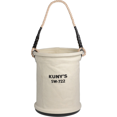Heavy-Duty Buckets, 11" L x 11" W x 16" H, Canvas, Beige Par Equipment