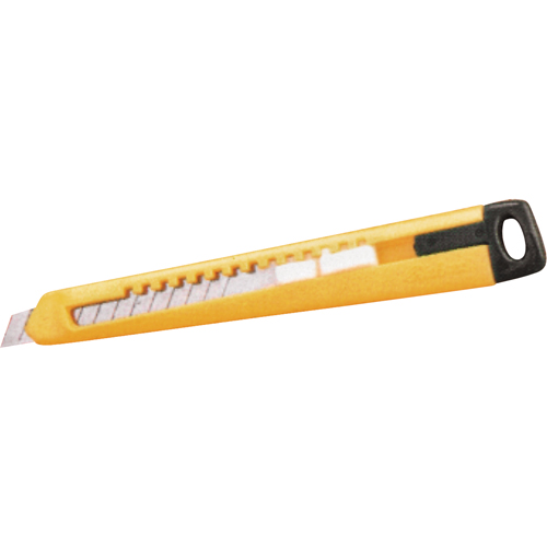 Couteau &agrave; lame autocassable, Acier au carbone, Prise en Plastique Par Equipment