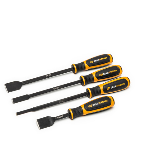 Jeu de 4 grattoirs larges &agrave; double mat&eacute;riau Par Equipment