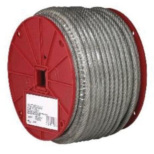 Wire Cable, 250' (76.2 m) x 3/32", 184 lbs. (0.092 tons), Vinyl Coated Par Equipment