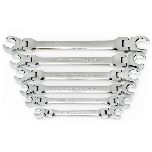 Wrench Set, Flare Nut/Flex Head, 6 Pieces, Metric Par Equipment