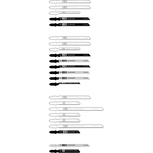 Jigsaw Blade, Bi-Metal, T-Shank, 4" L, 6 TPI Par Equipment
