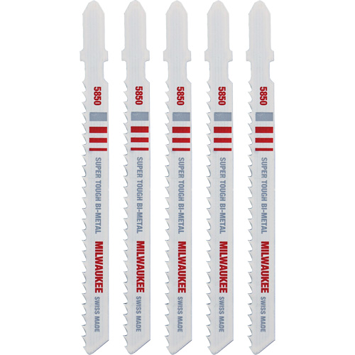 Lame de scie sauteuse, Bim&eacute;tal, Tige en T, 4" lo, 8 dents par pouce Par Equipment