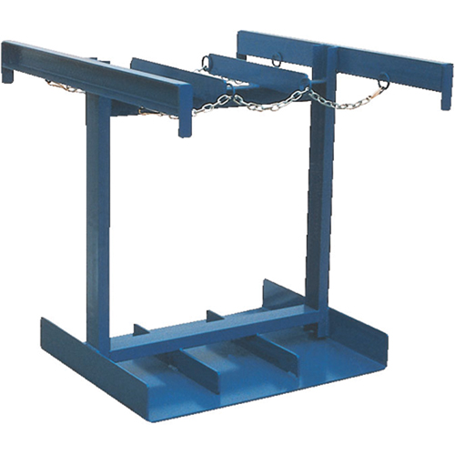 Chariot pour bouteilles, Roues Caoutchouc, Base de 35" la x 38" lo, 500 lb Par Equipment