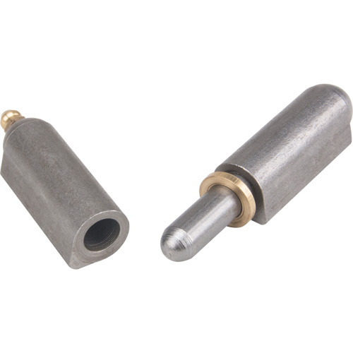 Charni&egrave;re &agrave; souder, 0,63" dia. x 3,937" lo, Acier doux a/goupille fixe en acier Par Equipment