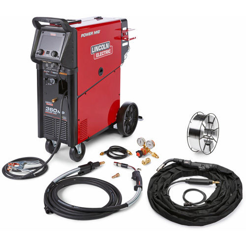 POWER MIG&reg; 360MP Aluminum Front Trigger One-Pak&reg; for Trailer & General Fabrication, 208 V/230 V/460 V/575 V, 1 Ph, 50/60 Hz Par Equipment