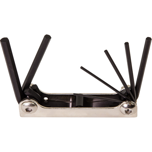 Folding Hex Key Set, 7 Pcs., Metric Par Equipment