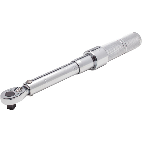 Micrometer Torque Wrench, Click, 3/8" Square Drive, 40 - 200 in lbs. Par Equipment