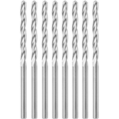 Foret spiral&eacute; &agrave; pointe standard 8 mcx d'un diam&egrave;tre de 1/8", 1/8", Cannelure 1" Par Equipment