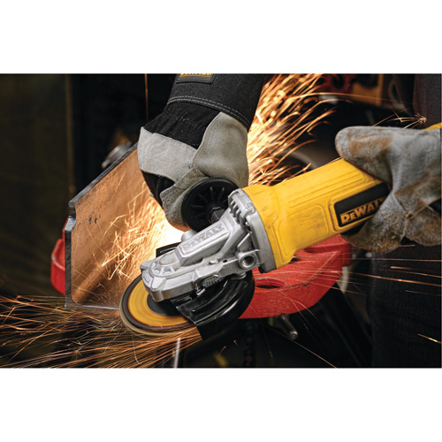 Paddle Switch Small Angle Grinder, 4-1/2", 120 V, 9 A, 12000 RPM Par Equipment