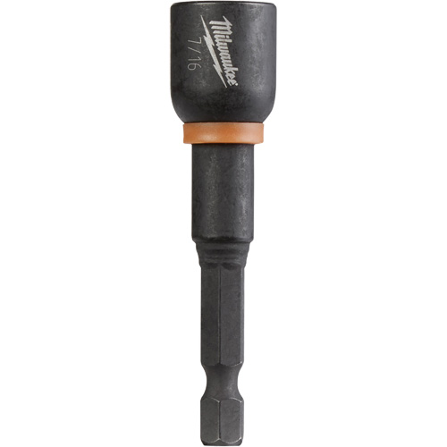 Shockwave Impact Duty Nut Driver, 1/4" Tip, 7/16" Drive, 2-9/16" L, Magnetic Par Equipment