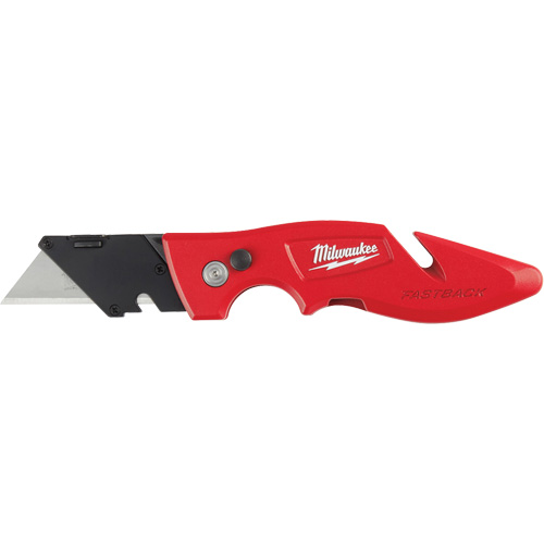 Fastback Flip Utility Knife, 2" Blade, Carbon Steel Blade, Metal Handle Par Equipment