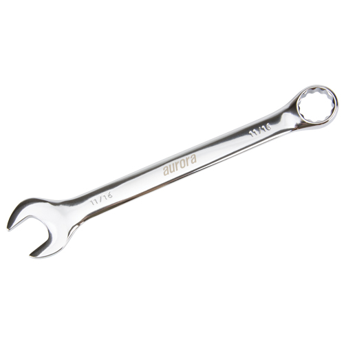 Combination Wrench, 12 Point, 11/16", Chrome Finish Par Equipment