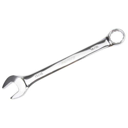 Combination Wrench, 12 Point, 15/16", Chrome Finish Par Equipment