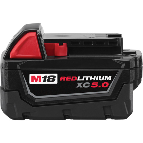 Bloc-piles &agrave; capacit&eacute; &eacute;tendue M18 Redlithium XC5.0 , Lithium-ion, 18 V, 5 A Par Equipment