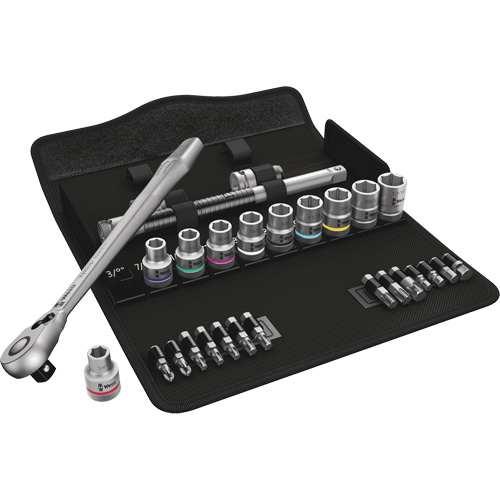 Zyklop Imperial Metal Ratchet with Switch Lever Set, 29 Pcs, 1/2" Drive Size Par Equipment