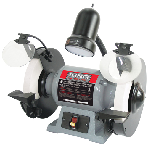 Bench Grinder, 8" Wheel Diameter, 1/2 HP, 1750 RPM Par Equipment