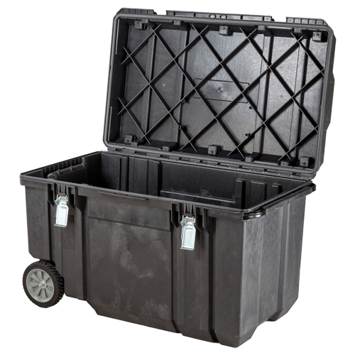 TOUGH CHEST Mobile Storage, 38-29/32" x 23-3/32" x 24-5/16", Black Par Equipment