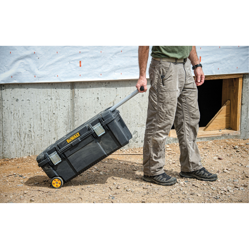 Tool Box on Wheels, 12-1/2" W x 28-1/2" D x 12" H, Black Par Equipment